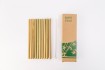 Pack 10 Pajitas De Bambu Reutilizables Con Cepillo